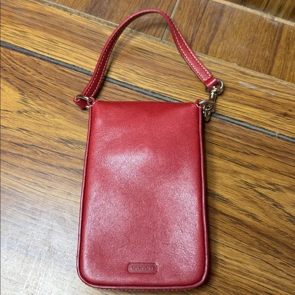Coach Red Mini Pouch - Picture 2 of 7